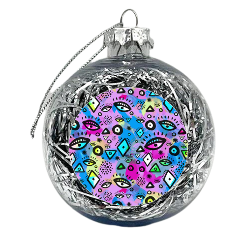 Tribal in Hippy Shake - xmas bauble by Cassie Swindlehurst