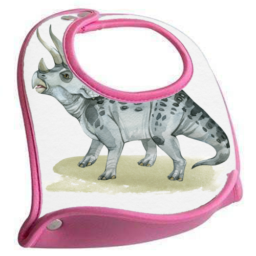 Triceratops - feeding bib by Gal Design