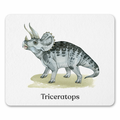 Triceratops - mouse mat by Gal Design