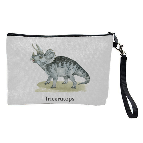 Triceratops - pretty makeup bag by Gal Design