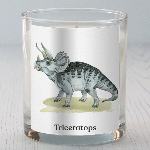 Triceratops - scented candle by Gal Design