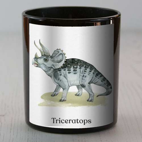 Triceratops - scented candle by Gal Design