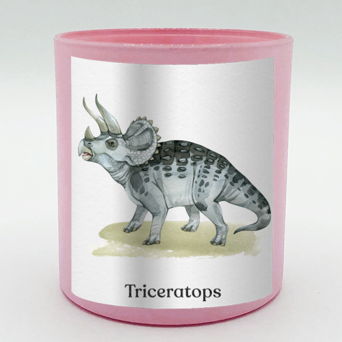Triceratops - scented candle by Gal Design