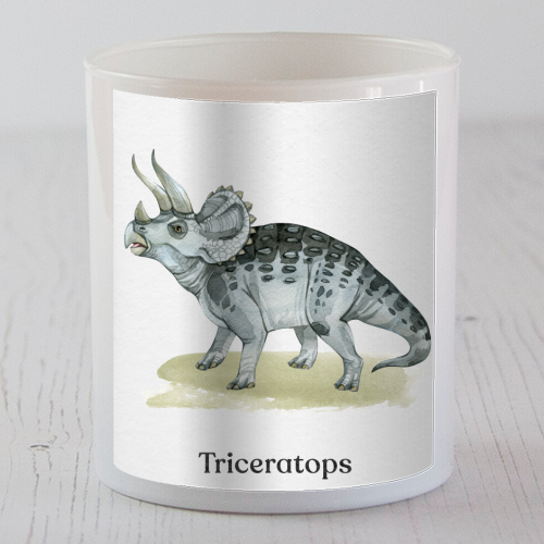 Triceratops - scented candle by Gal Design