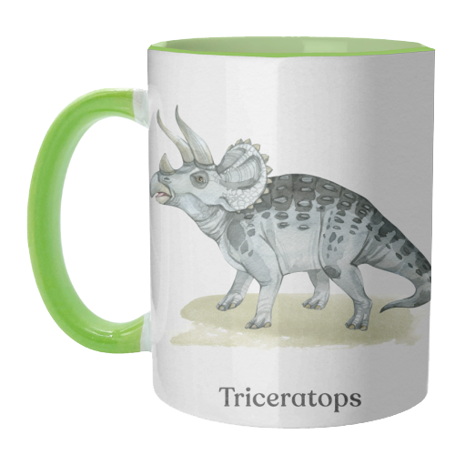Triceratops - unique mug by Gal Design