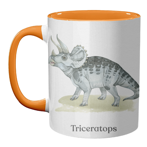 Triceratops - unique mug by Gal Design