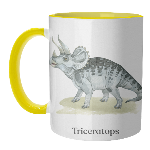 Triceratops - unique mug by Gal Design