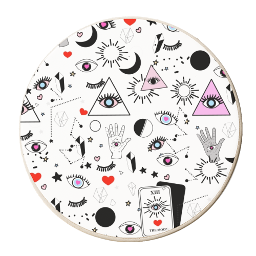 Trick or Treat 002 - personalised beer coaster by Mukta Lata Barua