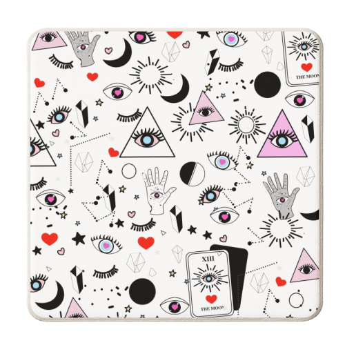 Trick or Treat 002 - personalised beer coaster by Mukta Lata Barua