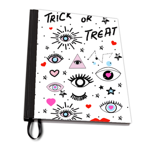 Trick or Treat - personalised A4, A5, A6 notebook by Mukta Lata Barua