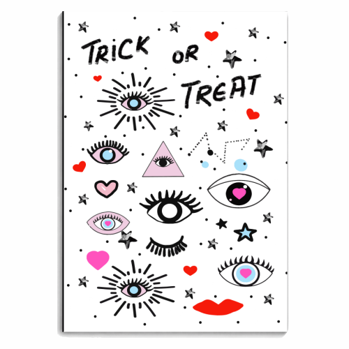 Trick or Treat - personalised A4, A5, A6 notebook by Mukta Lata Barua