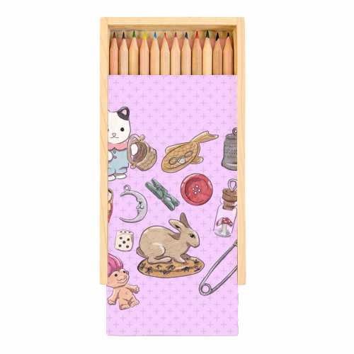 Trinkets - Coloured Pencils with Box by The Queer Store