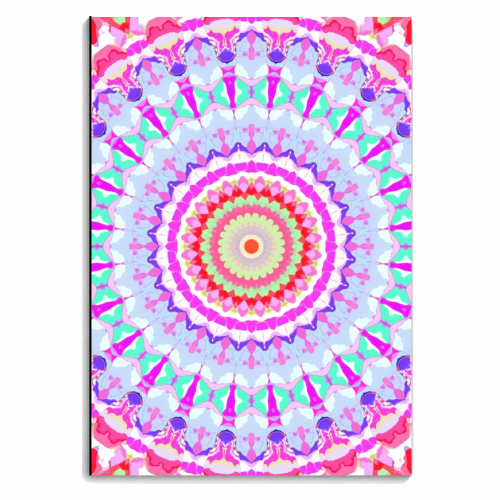 Trippy Mandala - personalised A4, A5, A6 notebook by Kaleiope Studio