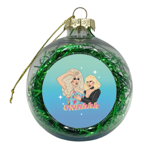 Trixie and Katya - xmas bauble by The Queer Store