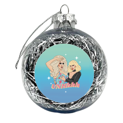 Trixie and Katya - xmas bauble by The Queer Store