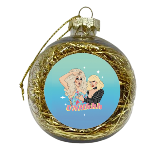 Trixie and Katya - xmas bauble by The Queer Store