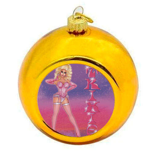 Trixie IV - colourful christmas bauble by ARTECCO
