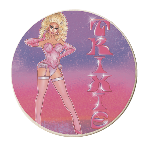 Trixie IV - personalised beer coaster by ARTECCO