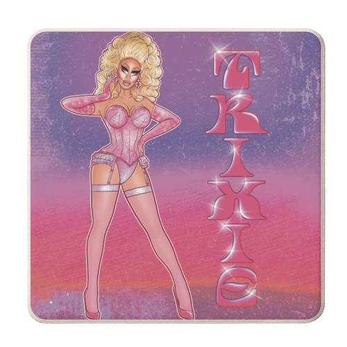 Trixie IV - personalised beer coaster by ARTECCO