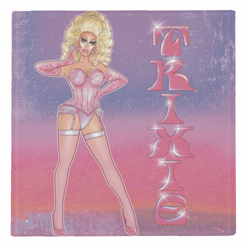 Trixie IV - personalised beer coaster by ARTECCO