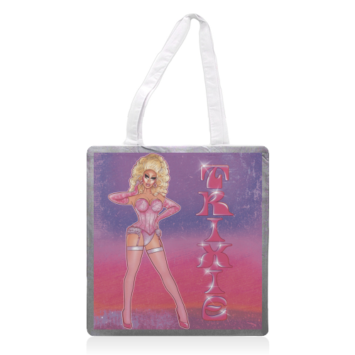 Trixie IV - printed canvas tote bag by ARTECCO