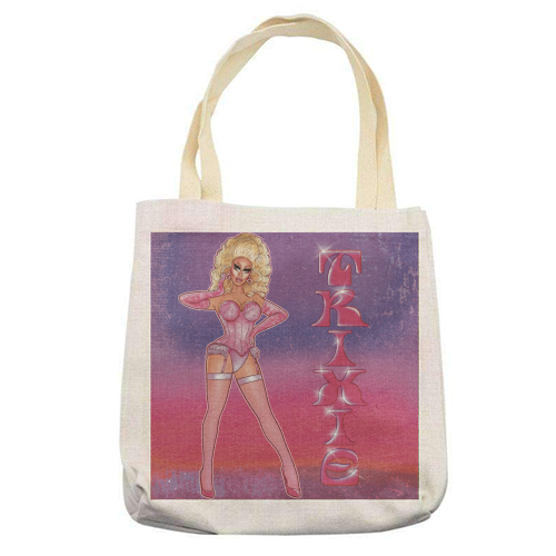 Trixie IV - printed canvas tote bag by ARTECCO