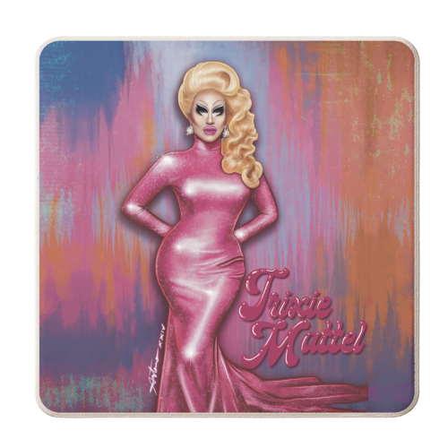 Trixie Mattel fancy dress - personalised beer coaster by ARTECCO
