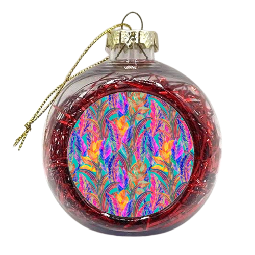 Tropic Exotic - xmas bauble by Colour Pop Prints