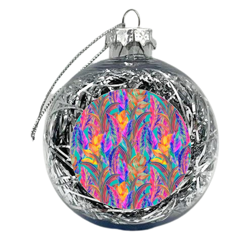 Tropic Exotic - xmas bauble by Colour Pop Prints
