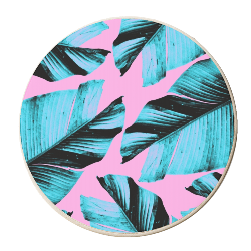 Tropical Banana Leaves Vibes #3 #foliage #decor #art - personalised beer coaster by Anita Bella Jantz