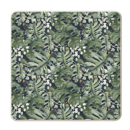 Tropical Blooms - personalised beer coaster by Natalie Hancock