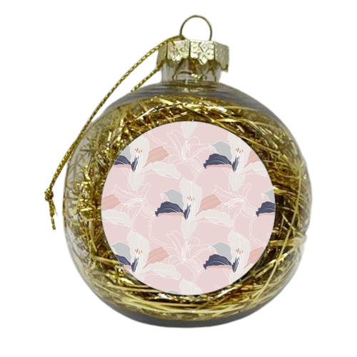 Tropical Blush - xmas bauble by Dizzywonders