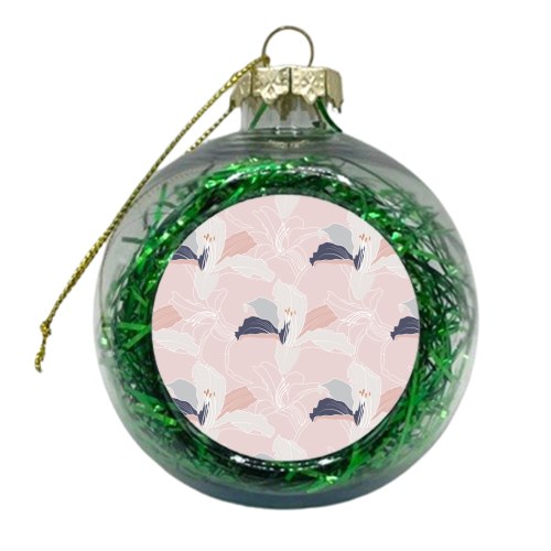 Tropical Blush - xmas bauble by Dizzywonders