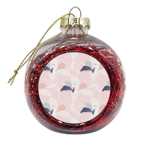 Tropical Blush - xmas bauble by Dizzywonders