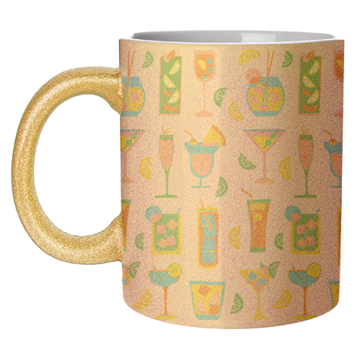 Tropical Cocktails - unique mug by Lilly Rose