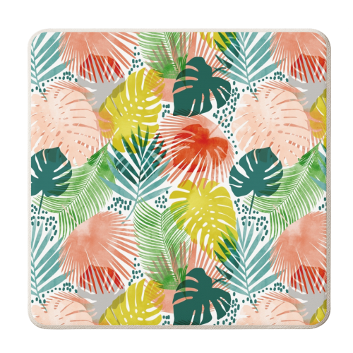 Tropical Garden - personalised beer coaster by Uma Prabhakar Gokhale