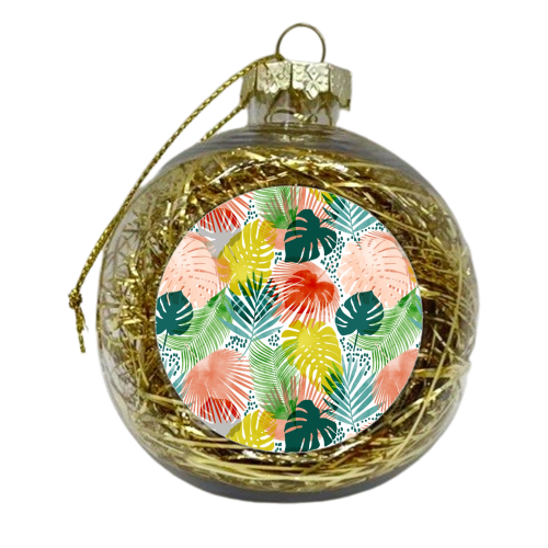 Tropical Garden - xmas bauble by Uma Prabhakar Gokhale