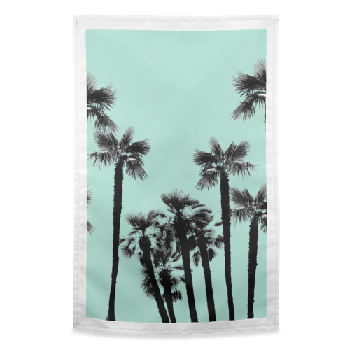 Tropical Palm Trees Dream #5 #tropic #decor #art - funny tea towel by Anita Bella Jantz