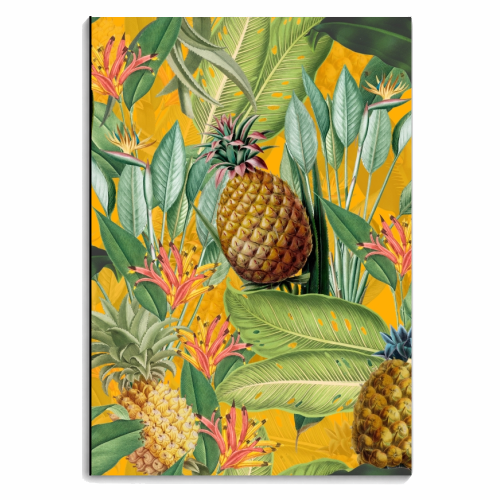 Tropical Pineapple Dance - personalised A4, A5, A6 notebook by Uta Naumann