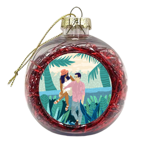 Tropical Romance - xmas bauble by Uma Prabhakar Gokhale