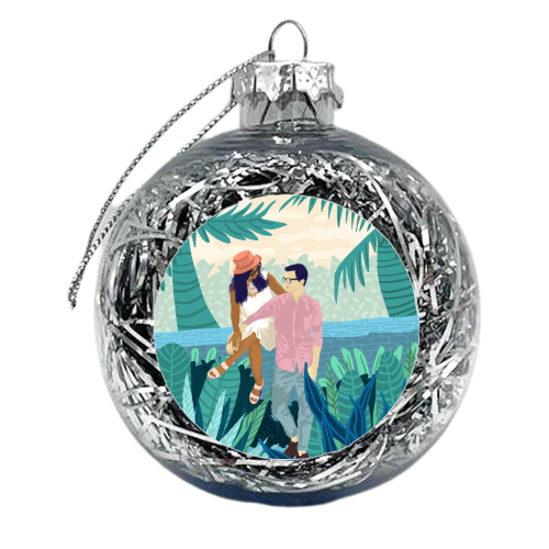 Tropical Romance - xmas bauble by Uma Prabhakar Gokhale