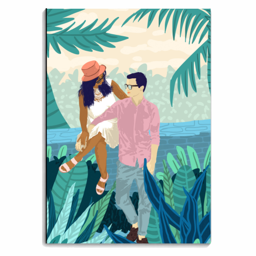 Tropical Romance - personalised A4, A5, A6 notebook by Uma Prabhakar Gokhale