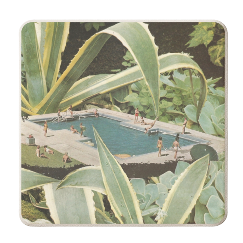 Tropical summer - personalised beer coaster by Maya Land