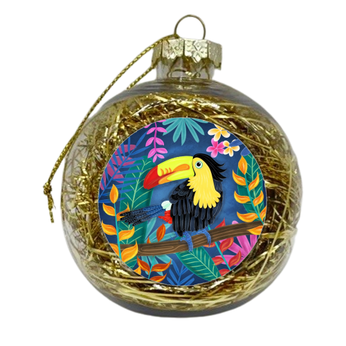 Tropical toucan  - xmas bauble by Liv Wan