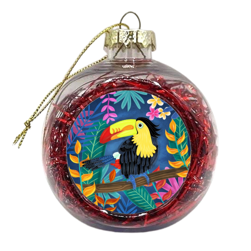Tropical toucan  - xmas bauble by Liv Wan