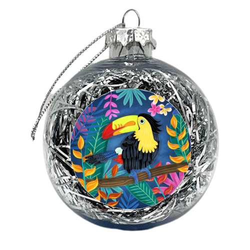 Tropical toucan  - xmas bauble by Liv Wan