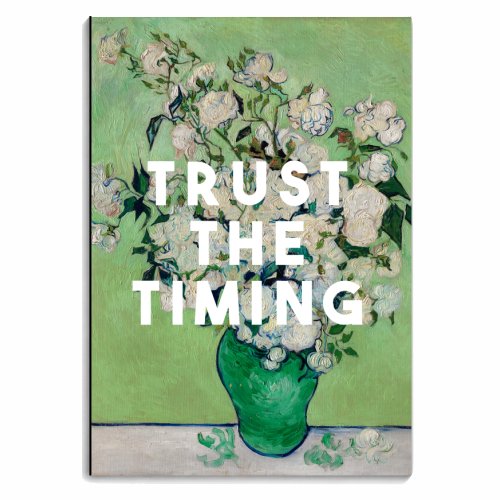 Trust The Timing - personalised A4, A5, A6 notebook by The 13 Prints