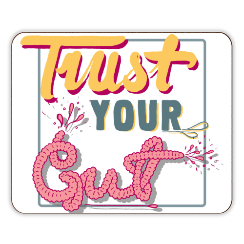Trust Your Gut - designer placemat by Emma Russell