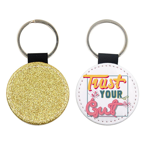 Trust Your Gut - keyring by Emma Russell