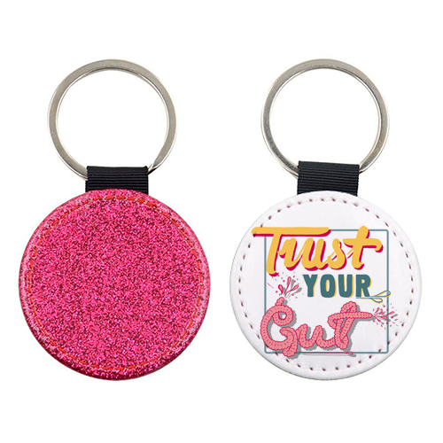 Trust Your Gut - keyring by Emma Russell